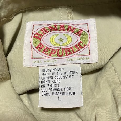 【USED】80’S BANANA REPUBLIC OVERSIZED NYLON COAT WITH HAT