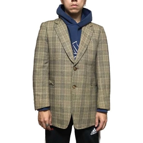 【USED】VINTAGE CLASSIC CHECK TAILORED JACKET