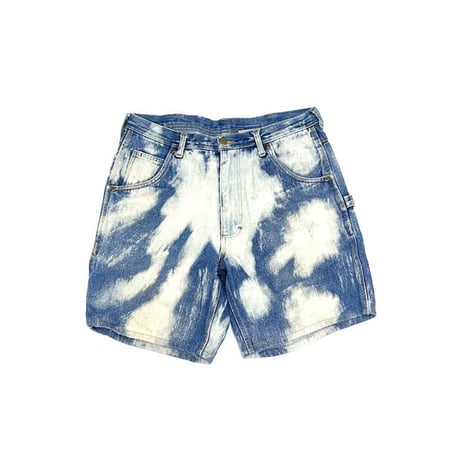 【USED】00'S MILKCRATE ATHLETICS BLEACHED DENIM SHORTS