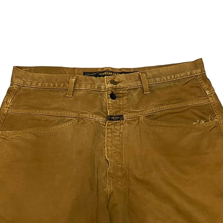 【USED】90's MARITHE + FRANCOIS GIRBAUD BARREL PANTS OCHER