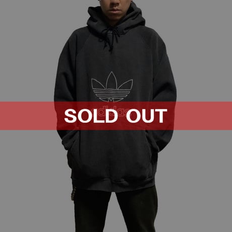 【USED】90'S ADIDAS TREFOIL OVERSIZED HOODIE