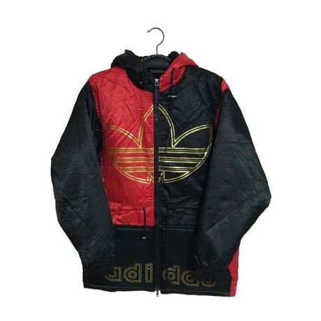 【UESD】80'S-90'S ADIDAS OLD SCHOOL BOMBER BLOUSON BLACK × RED