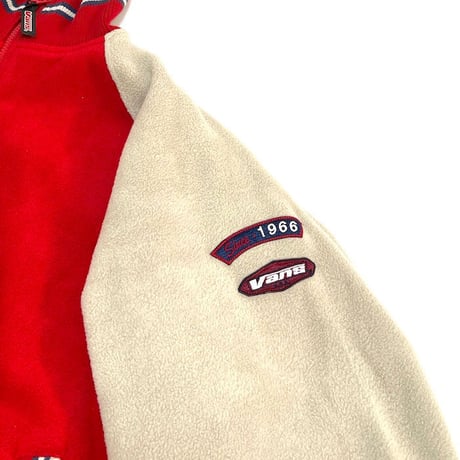 【USED】90'S-00'S VANS FLEECE VARSITY JACKET