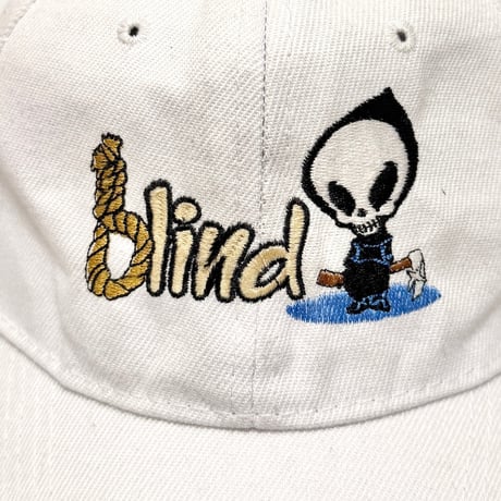【USED】90's Blind Skateboards CAP WHITE