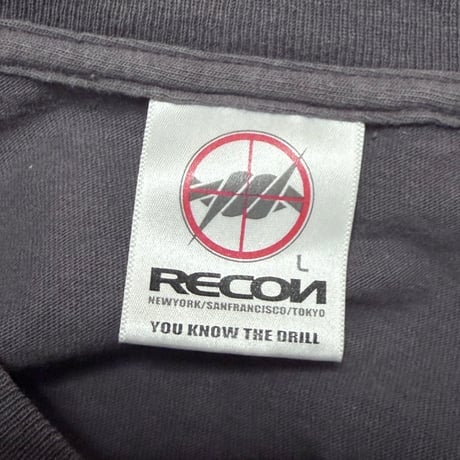 【USED】90's-00's RECON Barbed Icon Abstract Graphic T-shirt