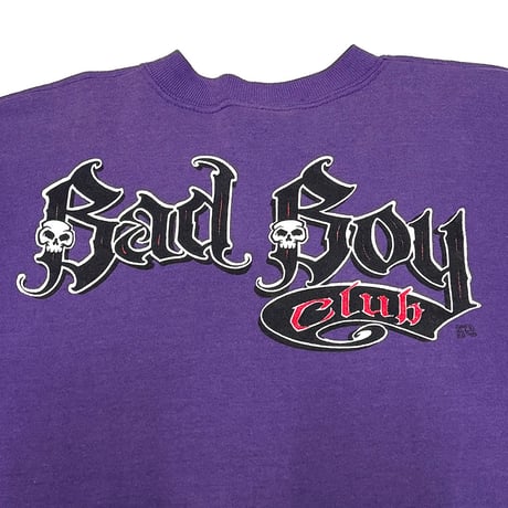 【USED】90's BAD BOY CLUB SWEATSHIRT PURPLE