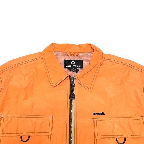 【USED】00's AIR WALK GIMMICK SHIRT JACKET ORANGE