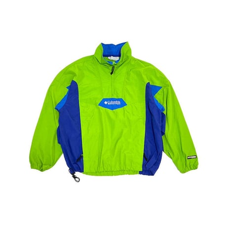 【USED】90'S COLUMBIA SPORT HALF-ZIP NYLON PULLOVER JACKET