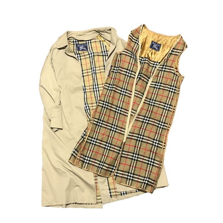 【USED】80'S BURBERRYS STAND FALL COLLAR COAT MADE IN ENGLAND