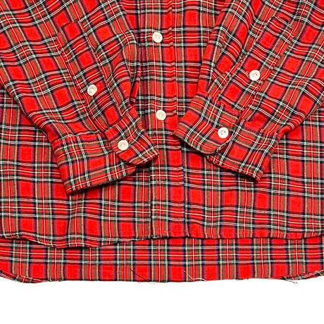 【USED】90'S STUSSY TARTAN CHECK SHIRT