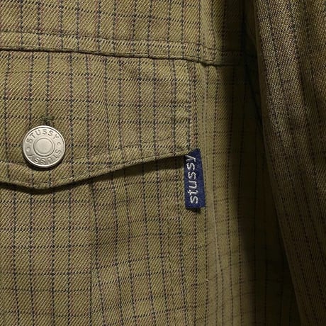 【USED】90'S  OLD STUSSY COTTON JACKET