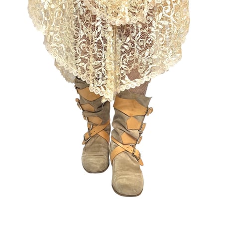【USED】00'S Vivienne Westwood PIRATES BOOTS BEIGE