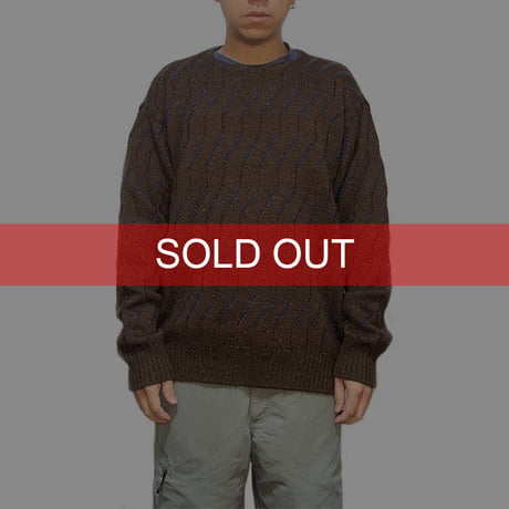 【USED】90'S GIORGIO ARMANI 3D KNIT SWEATER