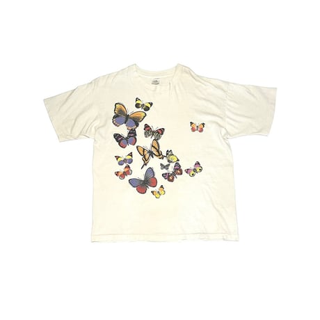 【USED】90's BUTTERFLY T-SHIRT
