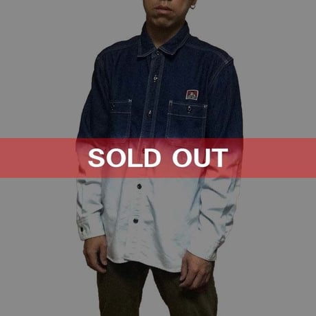 【USED】BEN DAVIS BLEACH SHIRT