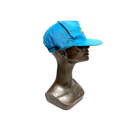 【USED】80's Apple RAINBOW LOGO EMBROIDERED CAP SKY BLUE