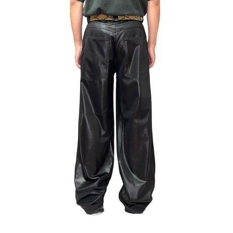 【USED】90'S POSITANO GLITTER WIDE PANTS