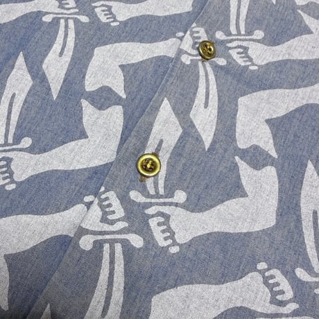 【USED】90's-00's Anglomania Vivienne Westwood All-Over Icon Shirt with Peter Pan Collar