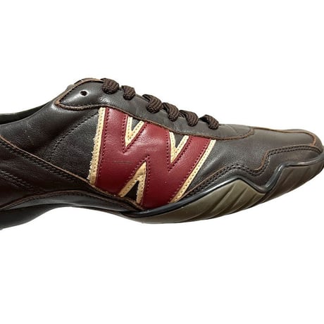 【DEAD STOCK】90'S W.&L.T. DRIVING SNEAKERS BROWN