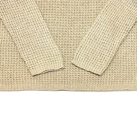 【USED】00's J.CREW LOW GUAGE COTTON LINEN KNIT SWEATER