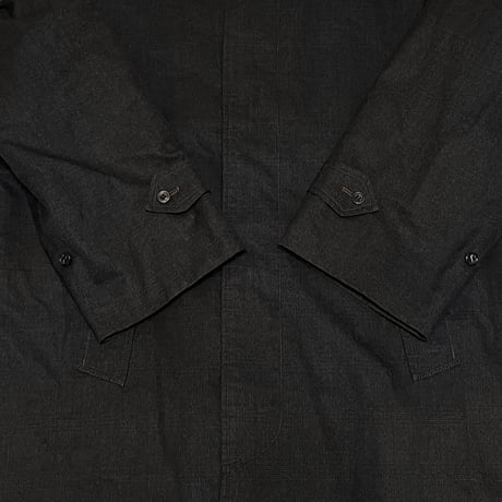 【USED】80's-90's Burberrys DARK CHECK BALMACHAN COAT