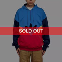 【USED】80's adidas West Germany Triacetate Color-Block Hoodie