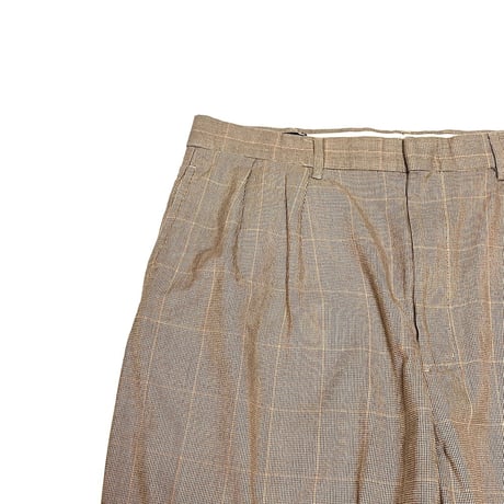 【USED】90's Polo by Ralph Lauren PLAID 2TAC TROUSERS