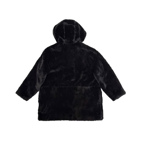 【USED】90's-00's Calvin Klein Sport Hooded Faux Fur Coat