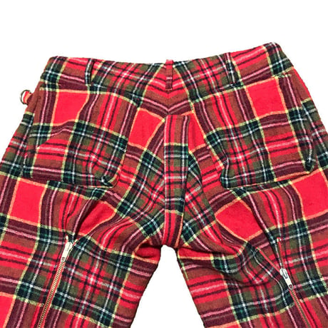 【USED】90'S VIVIENNE WESTWOOD MAN TARTAN CHECK BONDAGE TROUSERS