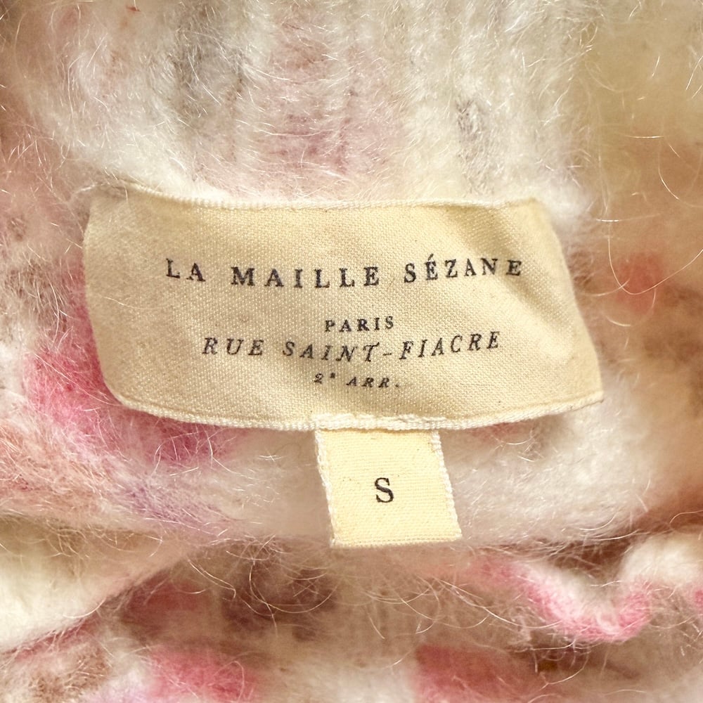 USED】2010's LA MAILLE SÉZANE Floral Kid Mohair