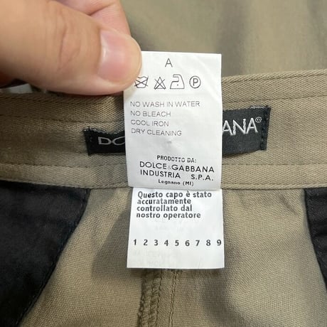 【USED】00'S DOLCE & GABBANA WIDE WORK PANTS
