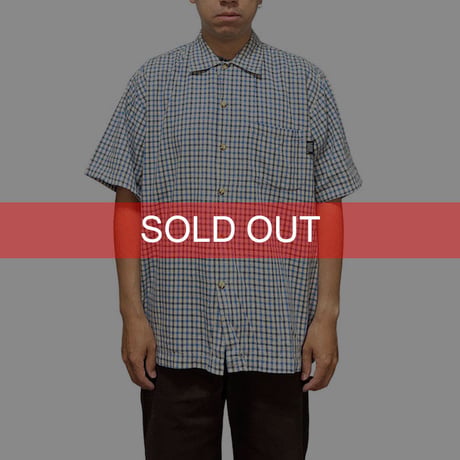 【USED】90'S OLD VANS S/S CHECK SHIRT