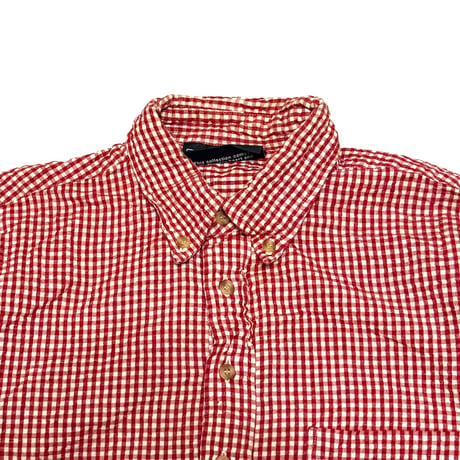 【USED】00's VANS GINGHAM CHECK PULLOVER B.D SHIRT