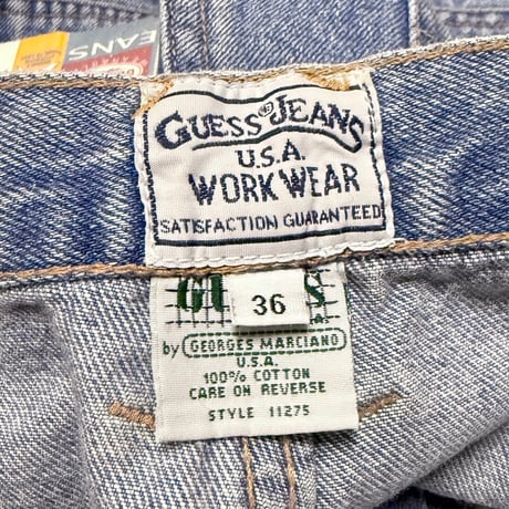 【DEAD STOCK】90's GUESS Jeans USA Workwear Painter Denim shorts