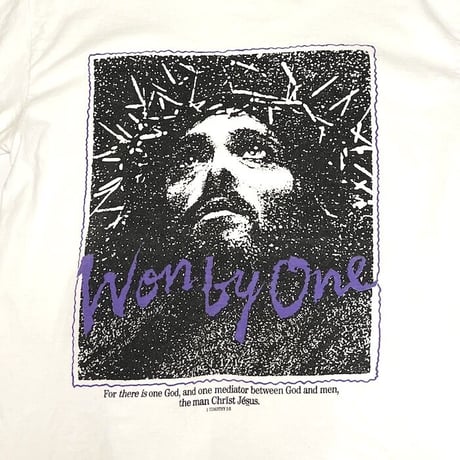 【USED】90'S JESUS CHRIST WON BY ONE T-SHIRT