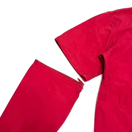 【USED】00's AIRWALK DETACHABLE GIMMICK SHIRT RED