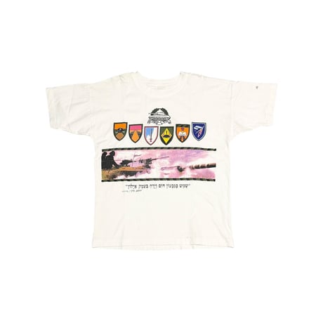 【USED】90's-00's IDF Military Emblem T-shirt