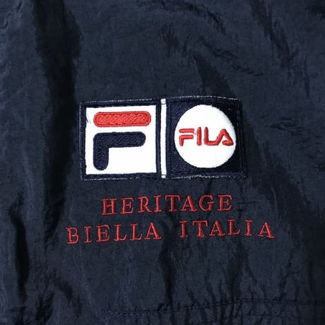 【USED】90'S FILA ITALIA EMBROIDERY NYLON JACKET