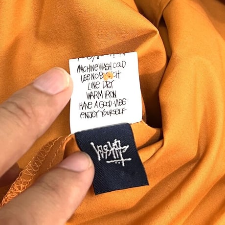 【DEAD STOCK】00'S STUSSY ORANGE SHIRT