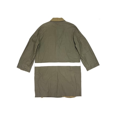 【USED】HELMUT LANG 1999 LINE PAINT FIELD COAT KHAKI