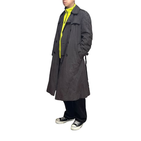 【USED】RAF SIMONS 2001-2002AW "Riot Riot Riot" WAXED TRENCH COAT
