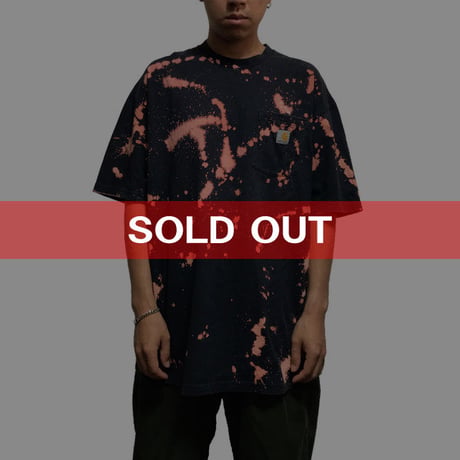 【USED】00'S  CARHARTT BLEACHED T-SHIRT