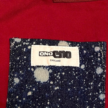 【USED】80's ONO eno ENGLAND OVERALL SKIRT RED