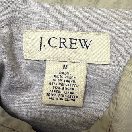 【USED】00's J.CREW COACH JACKET LIGHT BEIGE