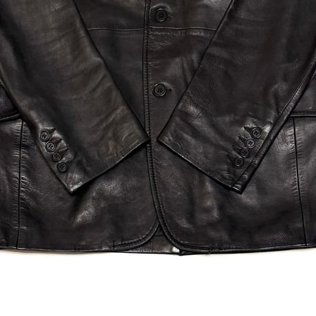 【USED】90's DOLCE & GABBANA VERA PELLE REAL LEATHER 2B JACKET