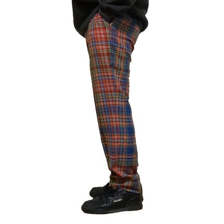 【USED】90'S VIVIENNE WESTWOOD MAN MALTI COLOR CHECK TROUSERS