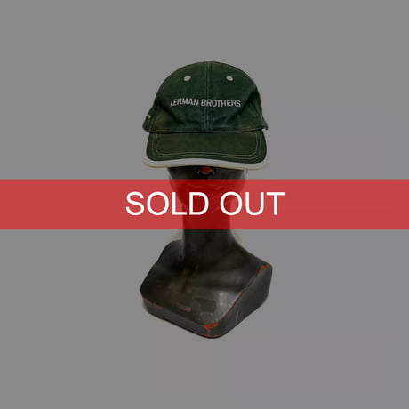 【USED】00's  Lehman Brothers CAP KHAKI