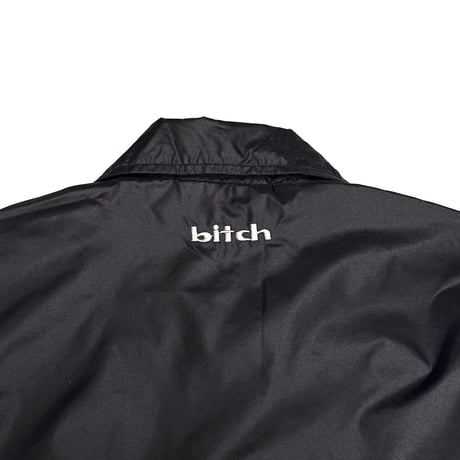 【DEAD STOCK】90's-00's bitch skateboards Logo Black Nylon Coach Jacket