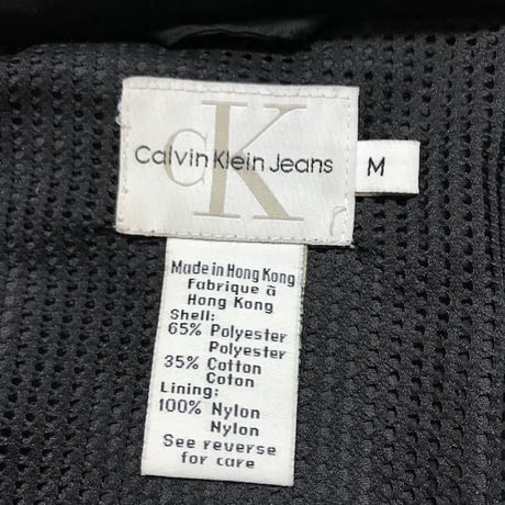 【USED】90'S CALVIN KLEIN JEANS REFLECTIVE LINE PULLOVER