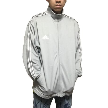 【USED】90'S ADIDAS TRACK JACKET SILVER GLAY